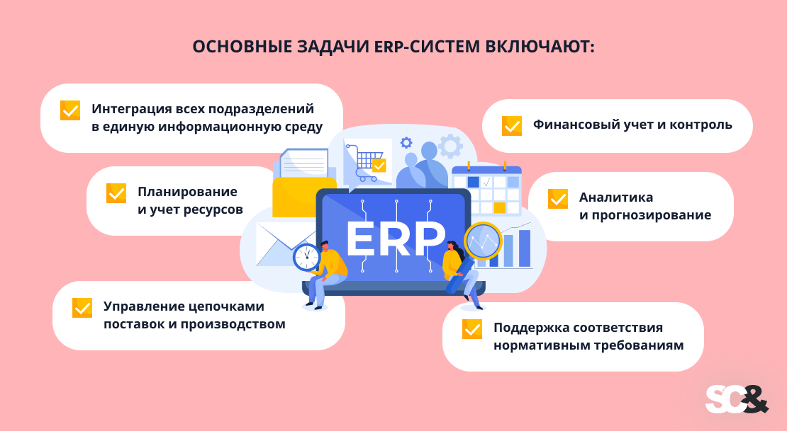 Основные задачи ERP-систем