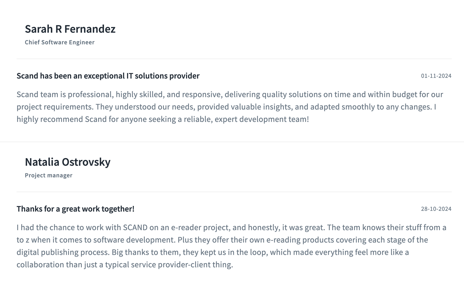 Reviews 2