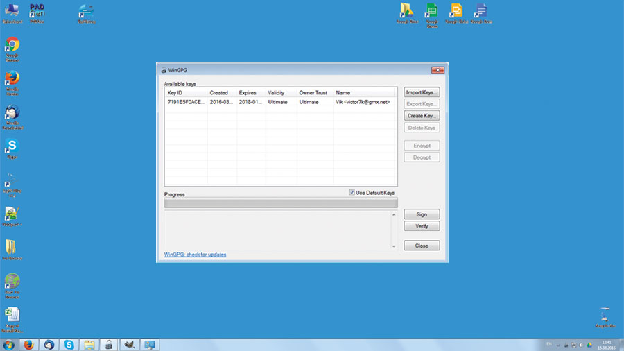 WinGPG Free encryptiondecryption tool with GnuPG for Windows for